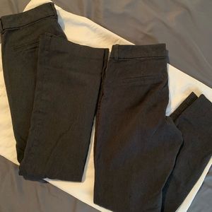 Bundle of 2!! Old Navy Pixie pants! Size 6  charcoal gray in color